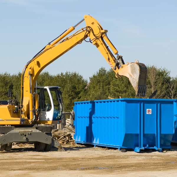 is there a minimum or maximum amount of waste i can put in a residential dumpster in Junedale